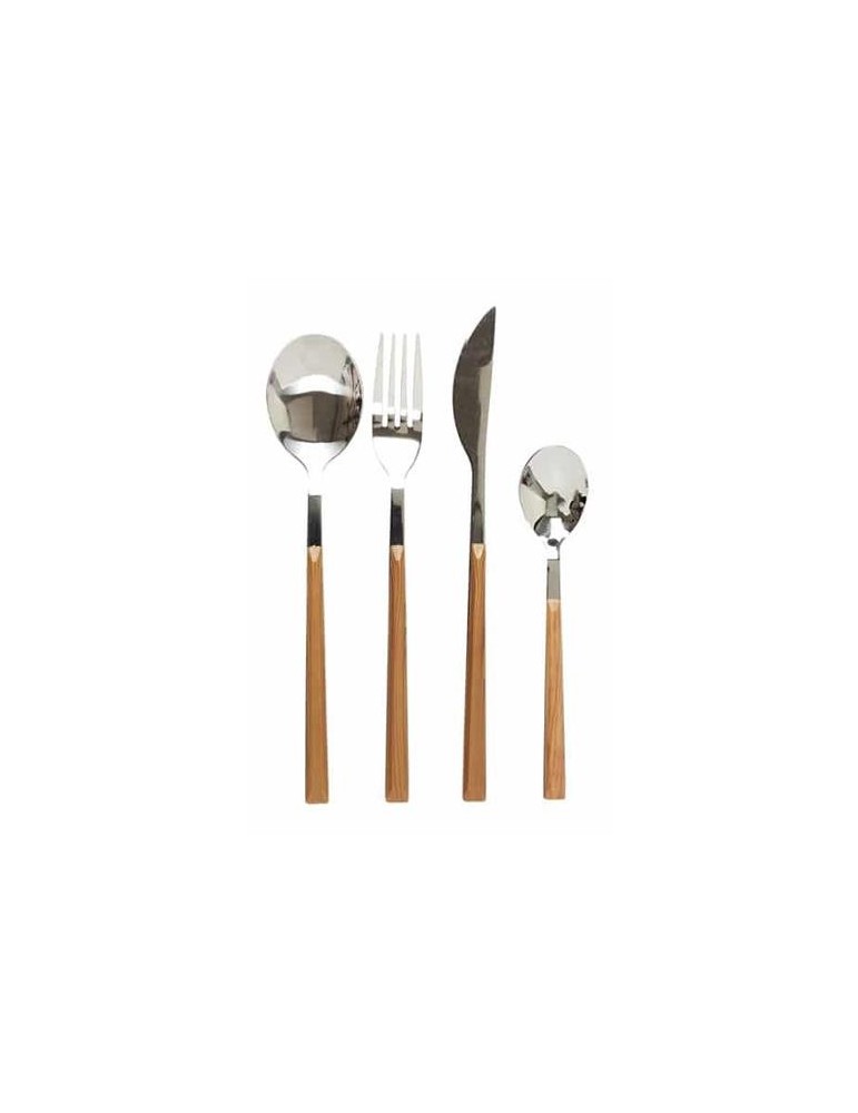 CUBERTERIA 16 PZAS EFECTO MADERA KA5991