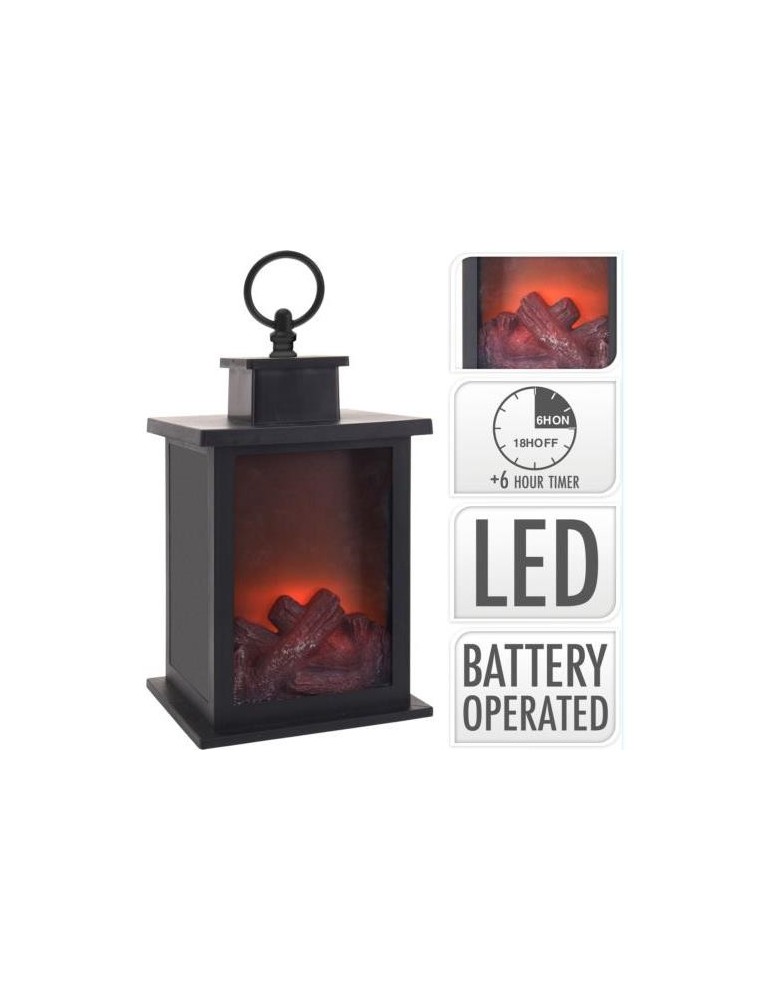 FAROL CHIMENEA NEGRO 25CM  ADA100060