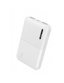 BATERÍA EXT. CON TRIPLE PUERTO USB 5000MAH BLANCO