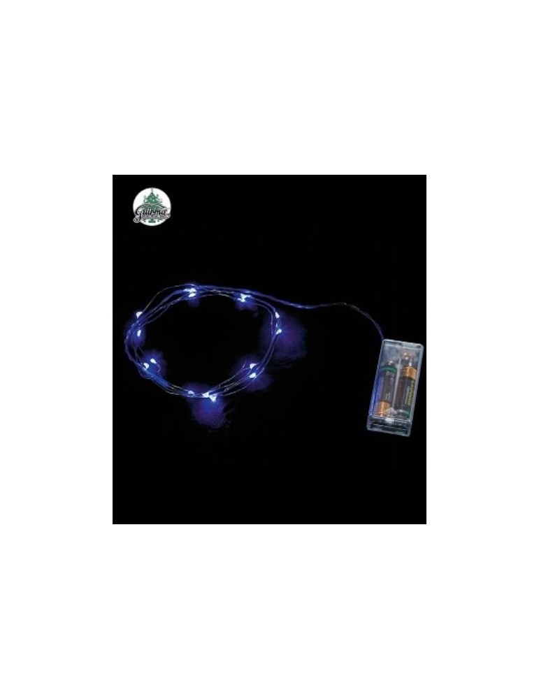 HILO 1 M. 10 LED AZUL PILAS 22052