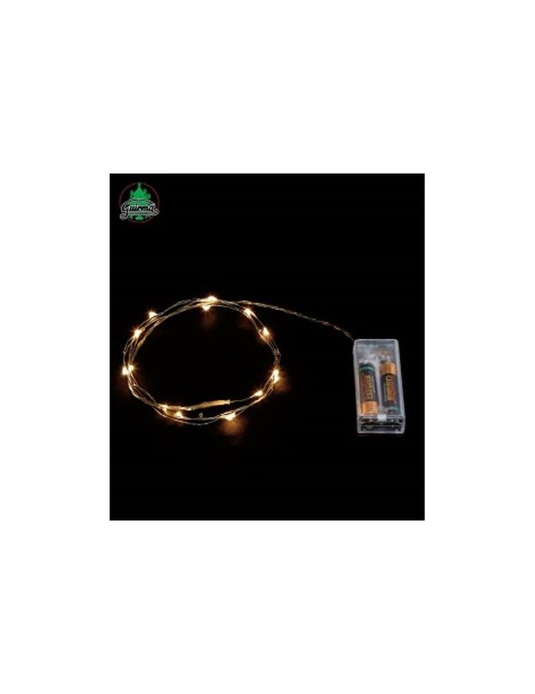 HILO 2 M. 20 LED BLANCO CALIDO PILAS 22055