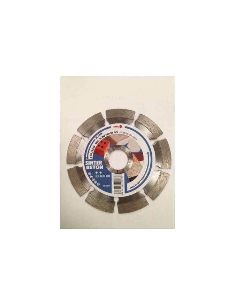 DISCO DIAMANTE SINTERIZADO BETON 230 MM.