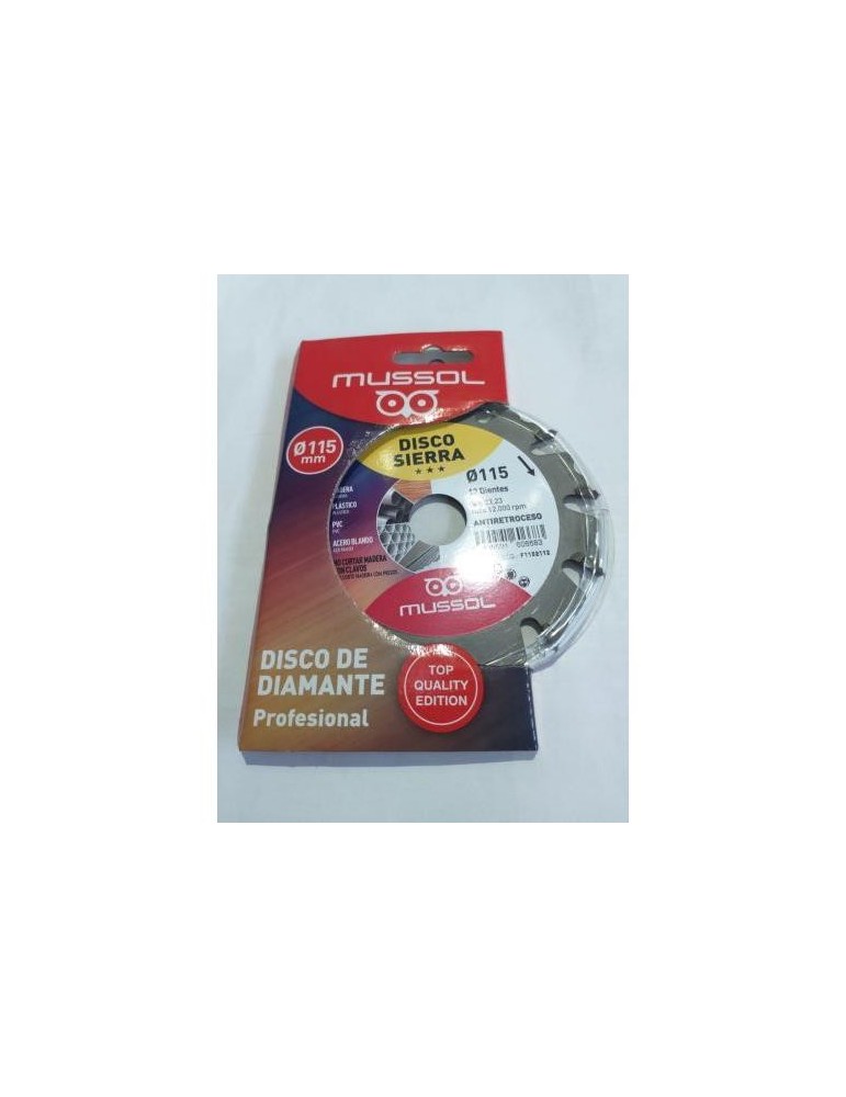 DISCO PARA AMOLADORA CORTE MADERA F1152112