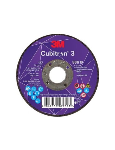 DISCO CORTE 88775 36+ CUBITRON 3 T41 125X2X22.23MM