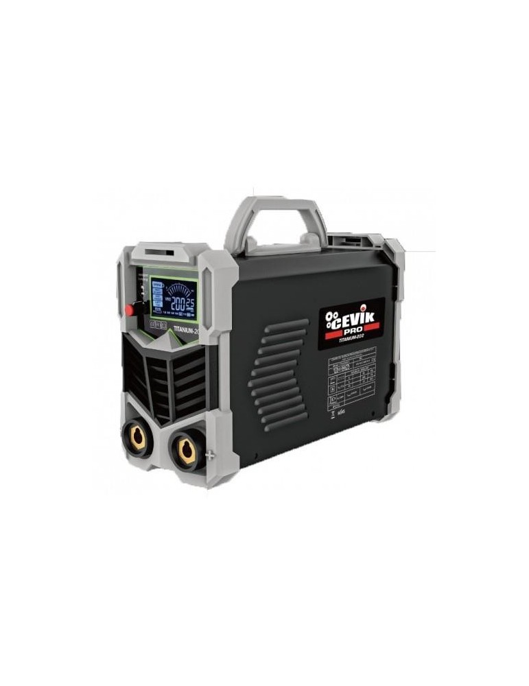 SOLDADOR INVERTER PRO MMA 200A CE-TITANIUM2