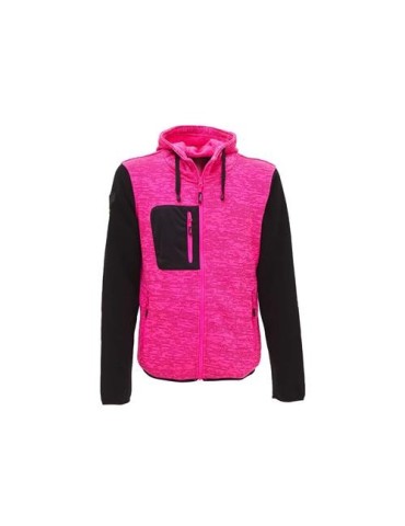 SUDADERA MUJER RAINBOW BLACK/FUCSIA EY174BF T.S