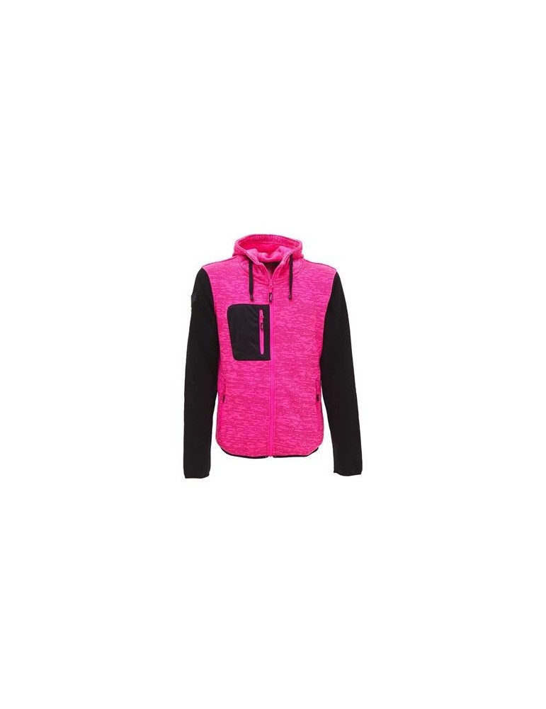 SUDADERA MUJER RAINBOW BLACK/FUCSIA EY174BF T.S