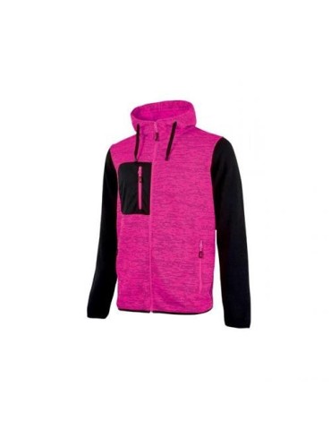 SUDADERA MUJER RAINBOW BLACK/FUCSIA EY174BF T.L