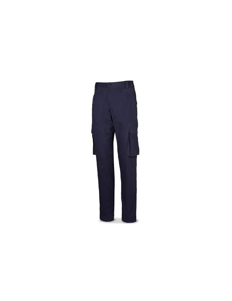 PANTALON STRETCH BASICO AZUL T-40
