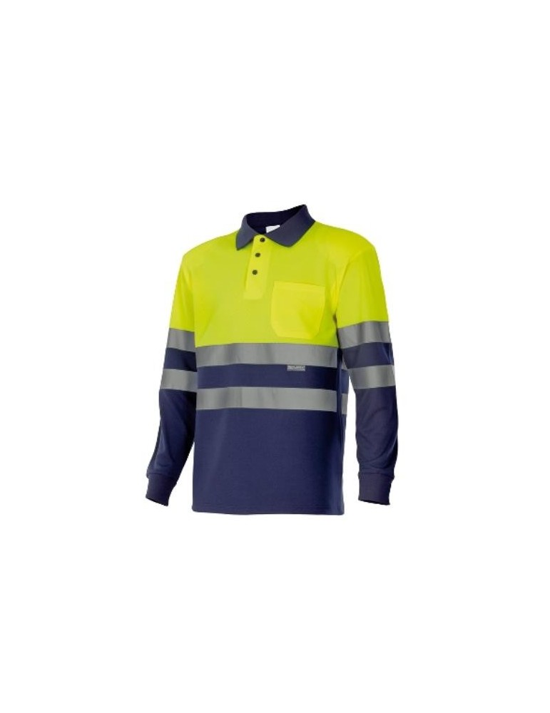 POLO BICOLOR ALTA VISIBILIDAD M/LARGA 175 70 T-  M