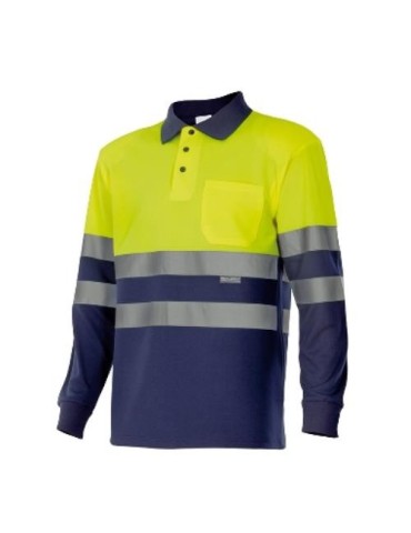 POLO BICOLOR ALTA VISIBILIDAD M/LARGA 175 70 T-  L