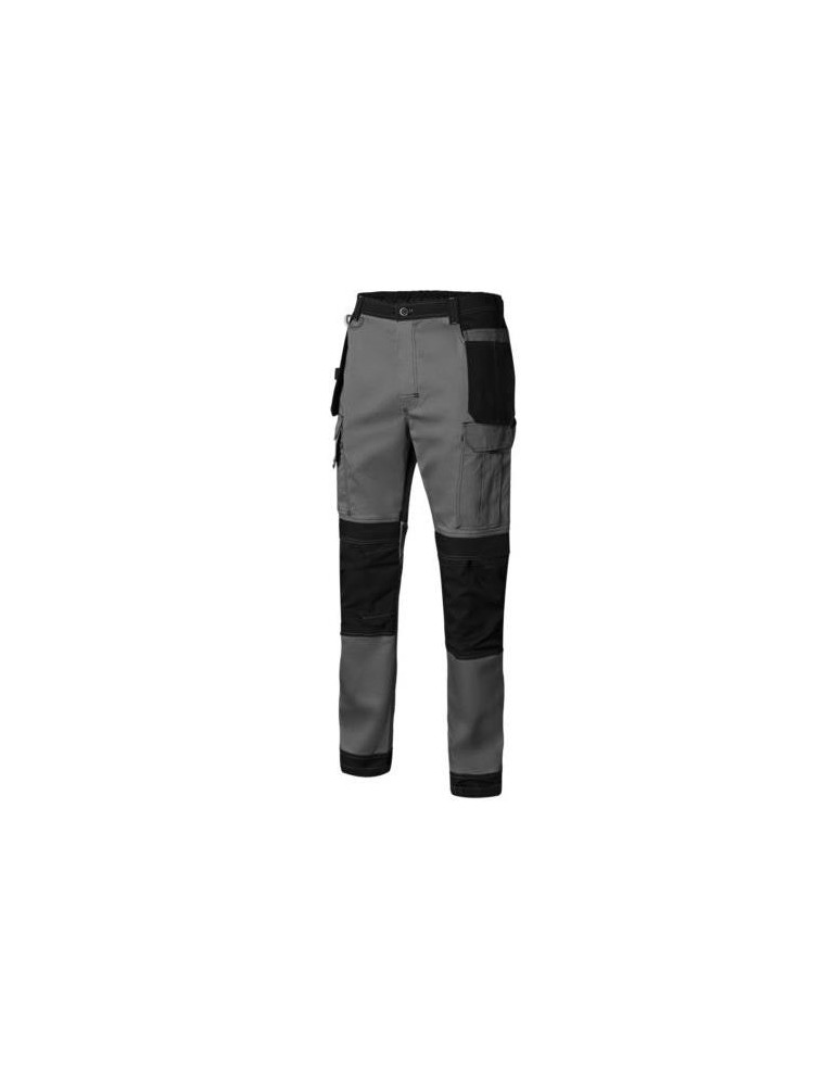 PANTALON CANVAS STRETCH GRIS/NEGRO T/  L
