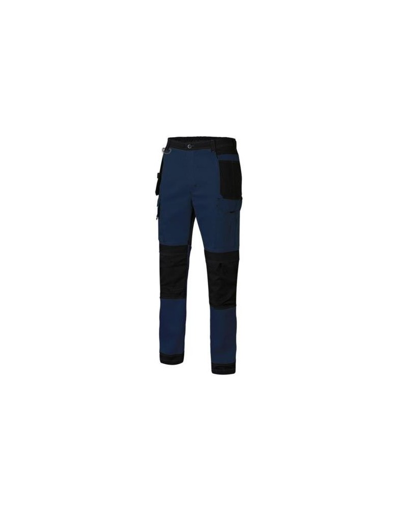 PANTALON CANVAS STRETCH AZUL MAR./NEGRO T- XL