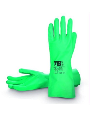 GUANTE SIN SOPORTE NITRILO  9009F QUIMICO VERDE 10