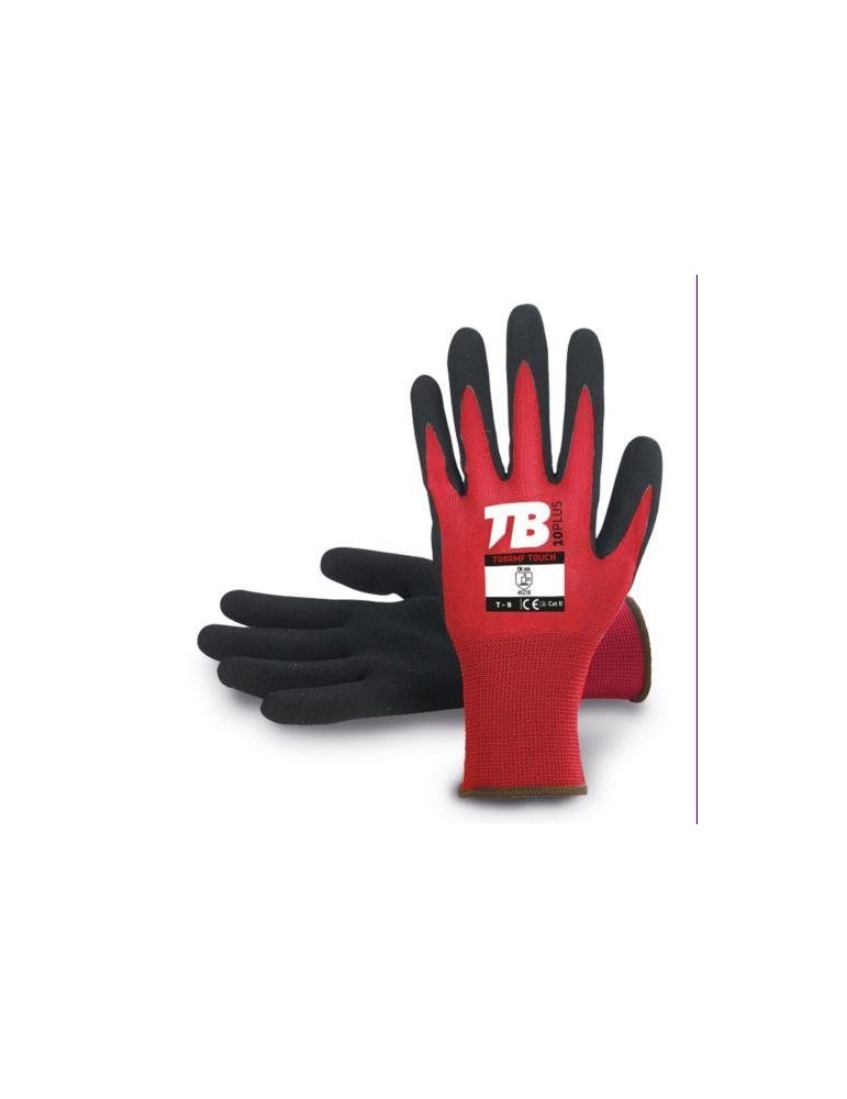 GUANTE POLIESTER S/COSTURAS ROJO 700RMF TOUCH-8
