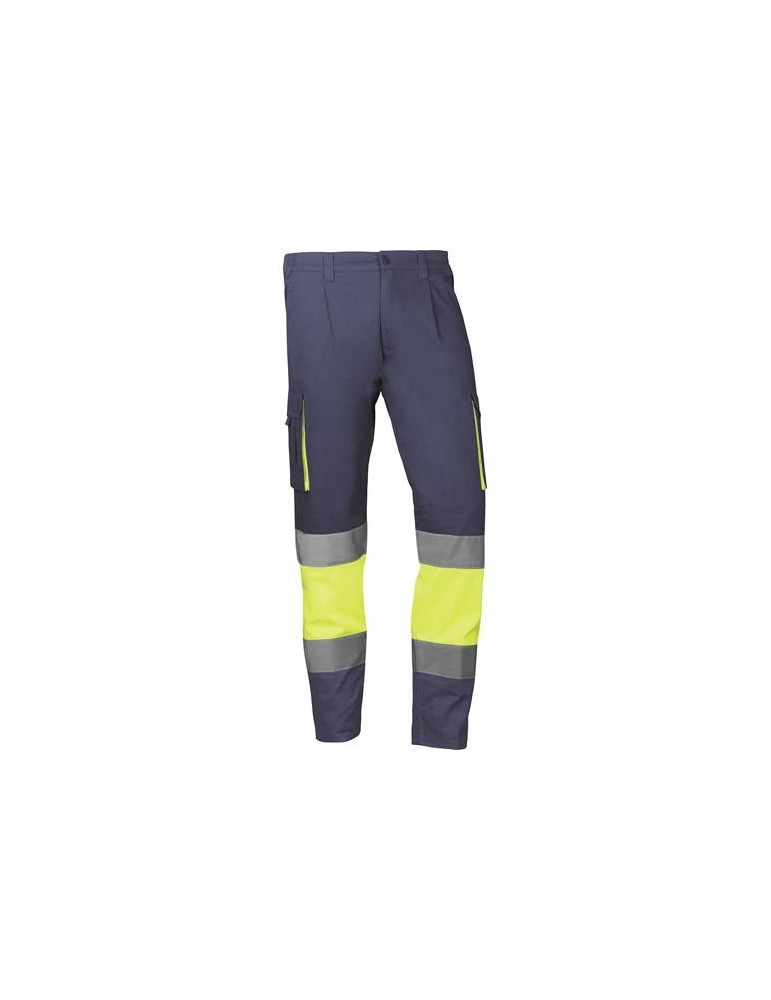 PANTALON AZUL MARINO BANDA AMARILLO MYKONOS T.S