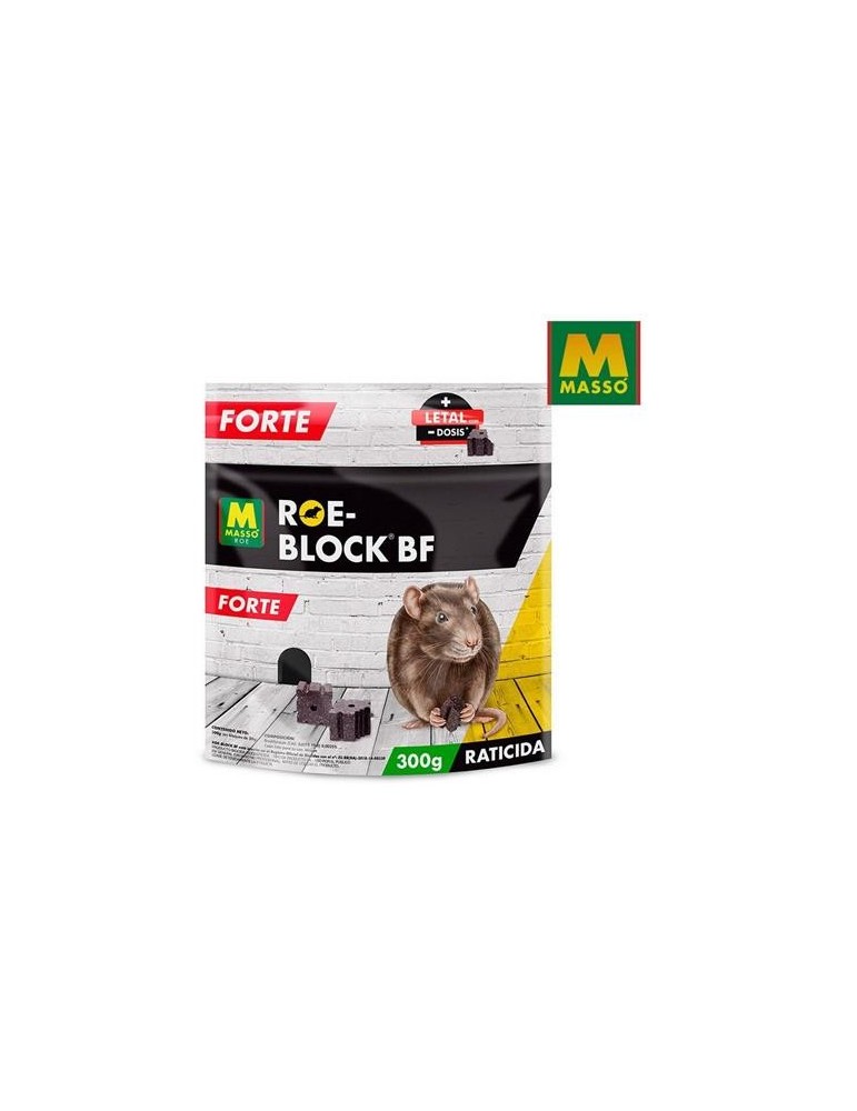 RATICIDA BLOQUES 20G ROE-BLOCK FORTE 300 GR 231627