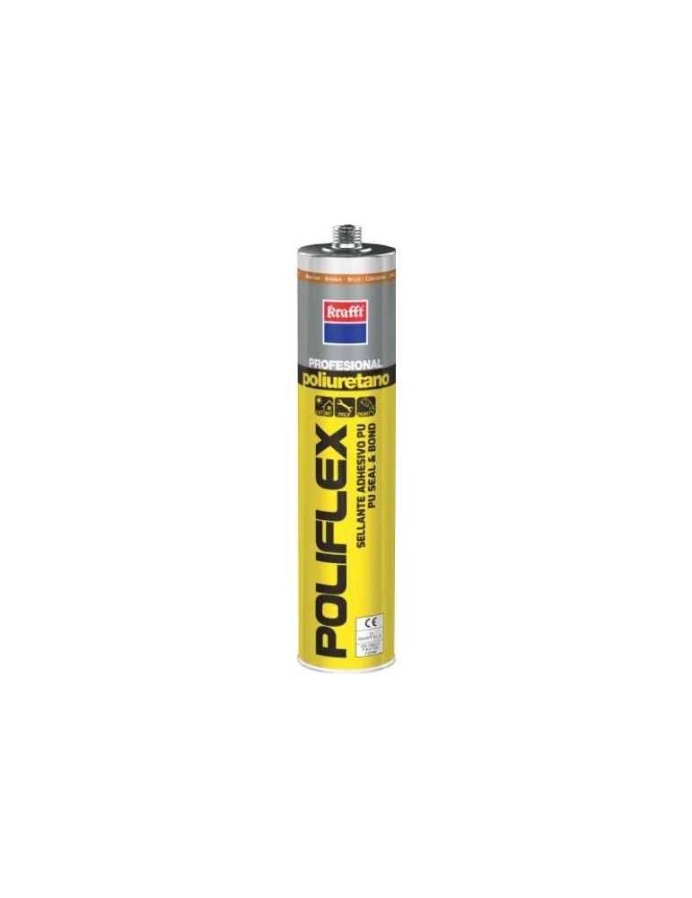 MASILLA POLIURETANO POLIFLEX MARRON 300 ML. 50043