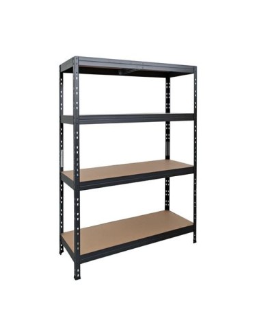 ESTANTERIA 4E 180X120X45 R7016 TEXT MATE NEGRO
