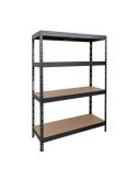 ESTANTERIA 4E 180X120X45 R7016 TEXT MATE NEGRO