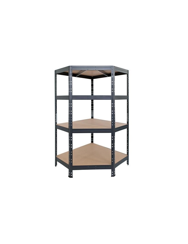 ESTANTERIA STAB250 4N 180X90X90X45 ESQUINERA NEGRO