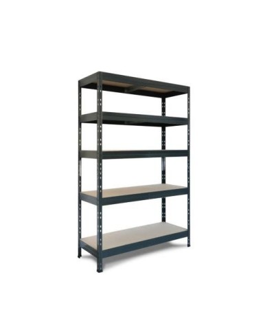 ESTANTERIA METAL/AGLOMERADO RIVET 120/45 ANTRACITA