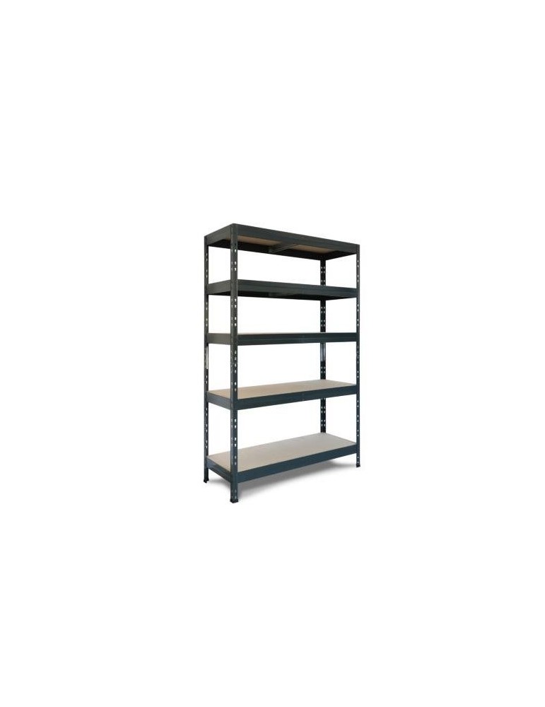 ESTANTERIA METAL/AGLOMERADO RIVET 120/45 ANTRACITA
