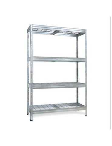 ESTANTERIA METALICA WIRE 180X120X45 GALVANIZADO