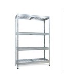 ESTANTERIA METALICA WIRE 180X120X45 GALVANIZADO