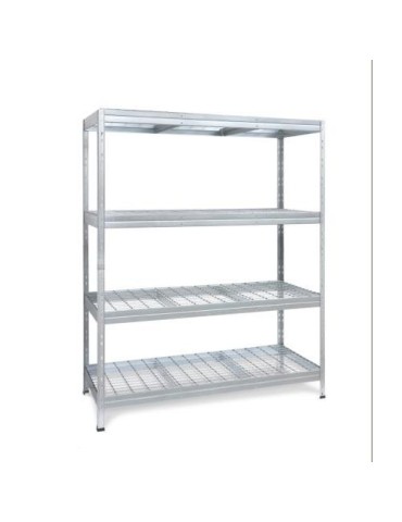 ESTANTERIA METALICA WIRE 180X150X60 GALVANIZADO
