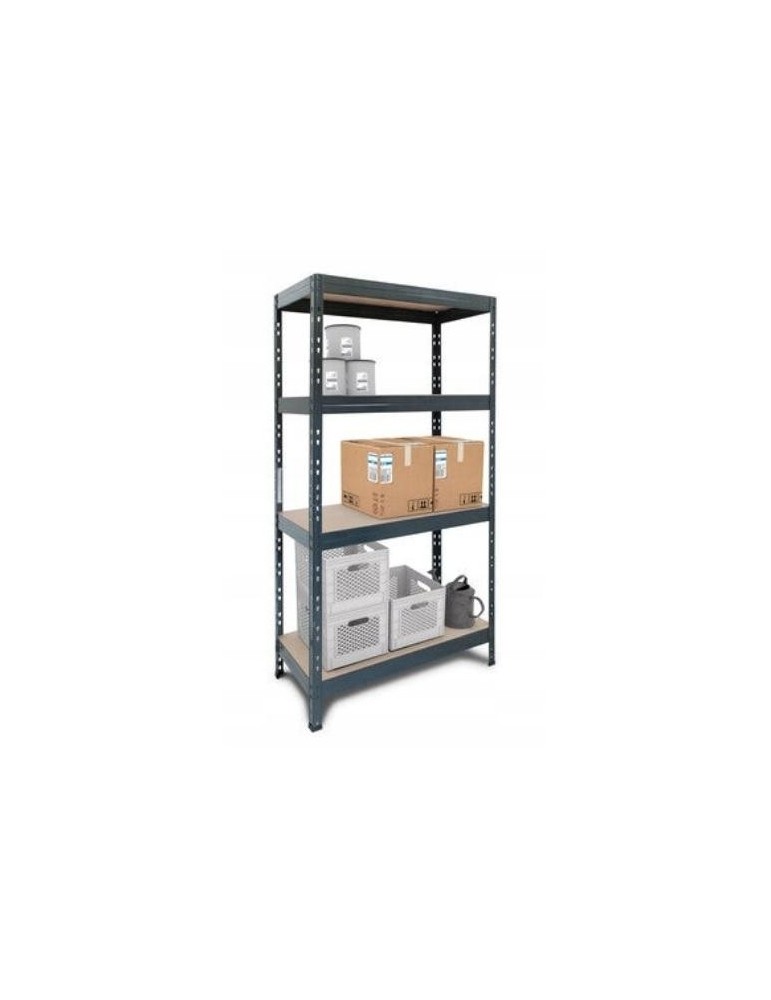 ESTANTERIA RIVET S 4ESTANT 180X90X45 ANTRACITA