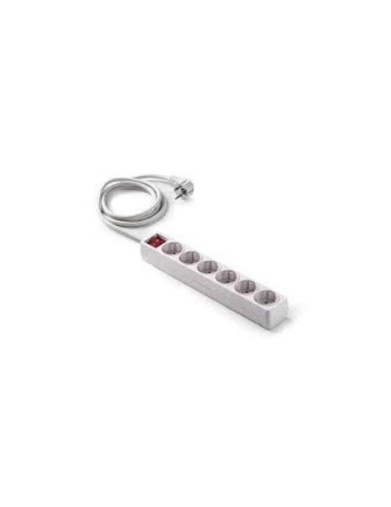 BASE 6 TOMAS TT C/CABLE 5M BLANCO 9/906