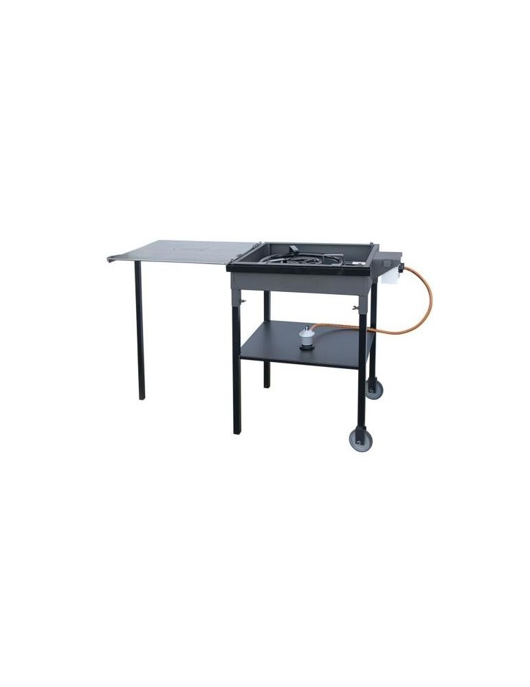 BARBACOA PAELLERO PLANCHA CON RUEDAS 33702