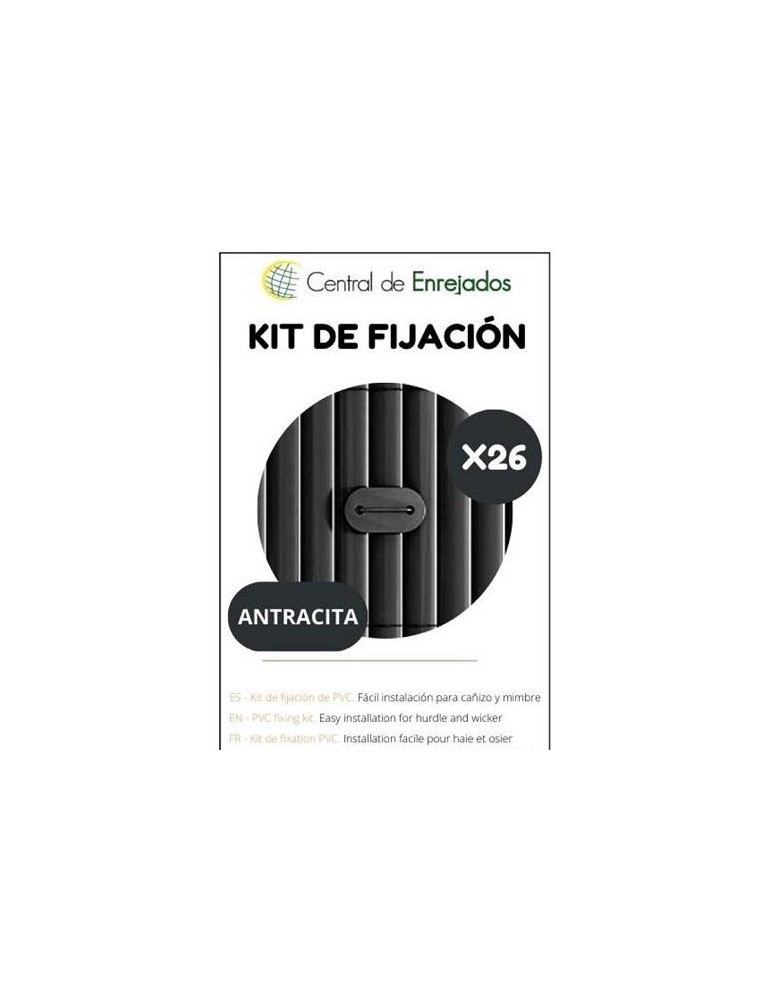 KIT FIJACION ANTRACITA 26UNI