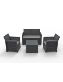SET JARDIN NASSAU STORAGE 2 SILLONES + SOFA + MESA
