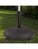SOPORTE PARASOL CEMENTO C/RUEDAS D50X34CM 25KG