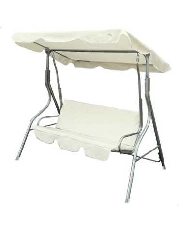 BALANCIN JARDIN 3 PAX 170X110X153CM MARFIL