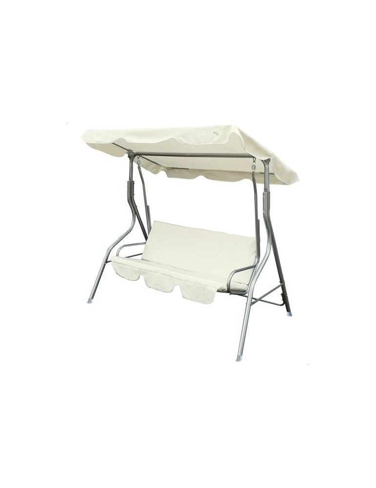 BALANCIN JARDIN 3 PAX 170X110X153CM MARFIL