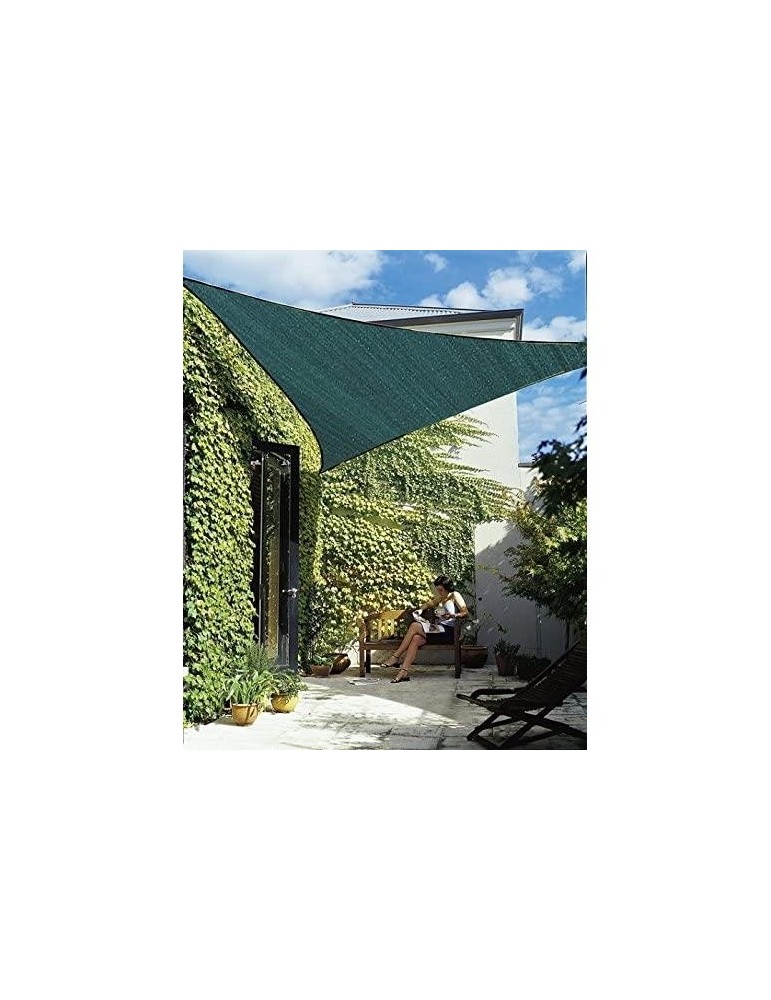 KIT SOMBREO POLIESTER TRIANGULAR 3,6X3,6X3,6 VERDE