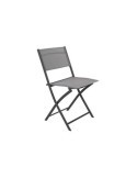 SILLA ACERO PLEGABLE CORDELIA GRIS/ACERO CHAIPL184