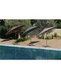 PARASOL ALUMINIO Ø3M. INCLINABLE TUBO Ø38MM.MARRON