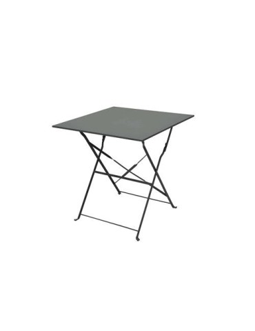MESA BALCON PLEGAB.ACERO 60X60CM.CORDELIA GRIS