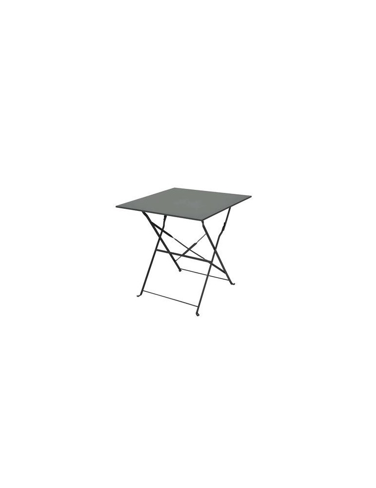 MESA BALCON PLEGAB.ACERO 60X60CM.CORDELIA GRIS