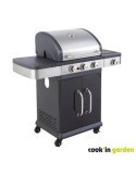 BARBACOA GAS AMERICANO FIDGI 3 QUEMADORES+SIDE