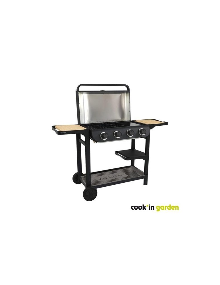 BARBACOA GAS C/PLANCHA FLAVO 76SC CON CARRO AM084T