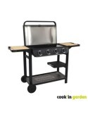 BARBACOA GAS C/PLANCHA FLAVO 76SC CON CARRO AM084T