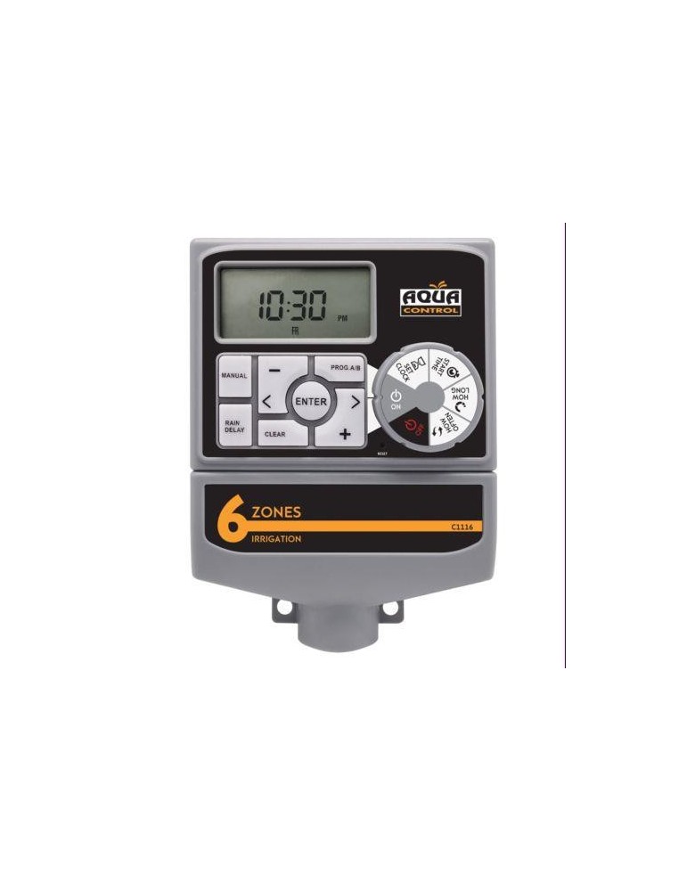 PROGRAMADOR ELECTRONICO 6 ESTACIONES AQUA CONTROL