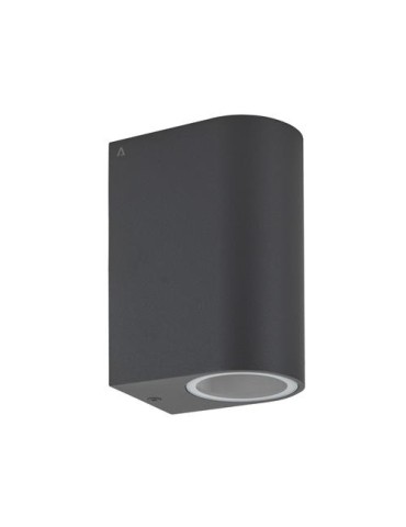 APLIQUE DE PARED 2XGU10 150MM IP54 GRAFITO