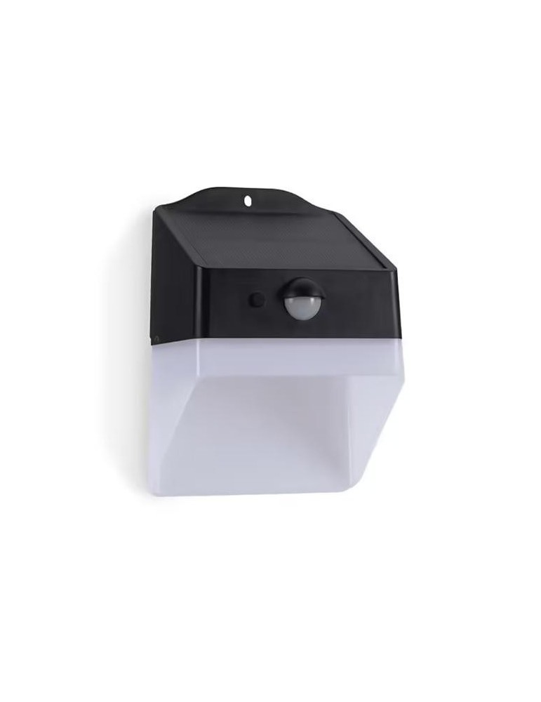 APLIQUE SOLAR PARED 2W 220LM 6000K NEGRO