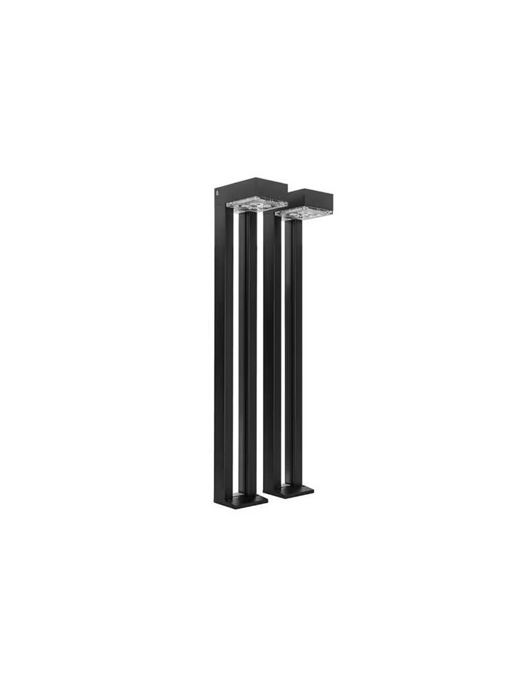 BALIZA SOLAR 100LM 4000K IP54 JUEGO 2UDS NEGRO
